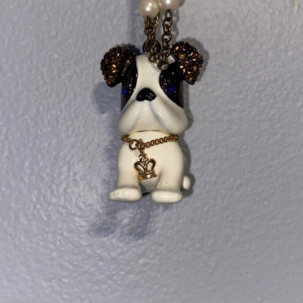 Betsey Johnson Bulldog necklace
